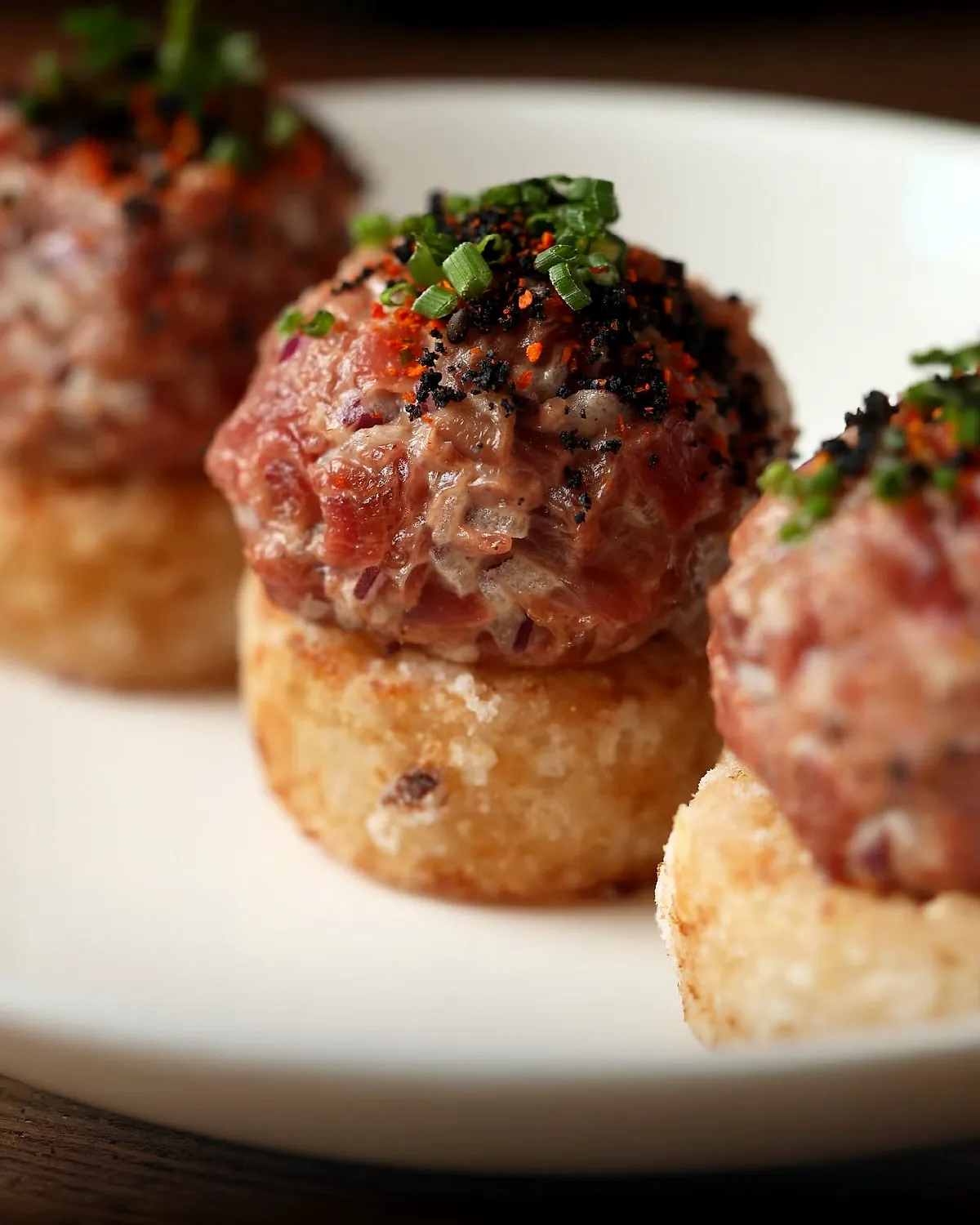 Tartar de Picanha pe pizzetta de orez